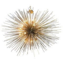 Custom Made Modern Brass Chandelier