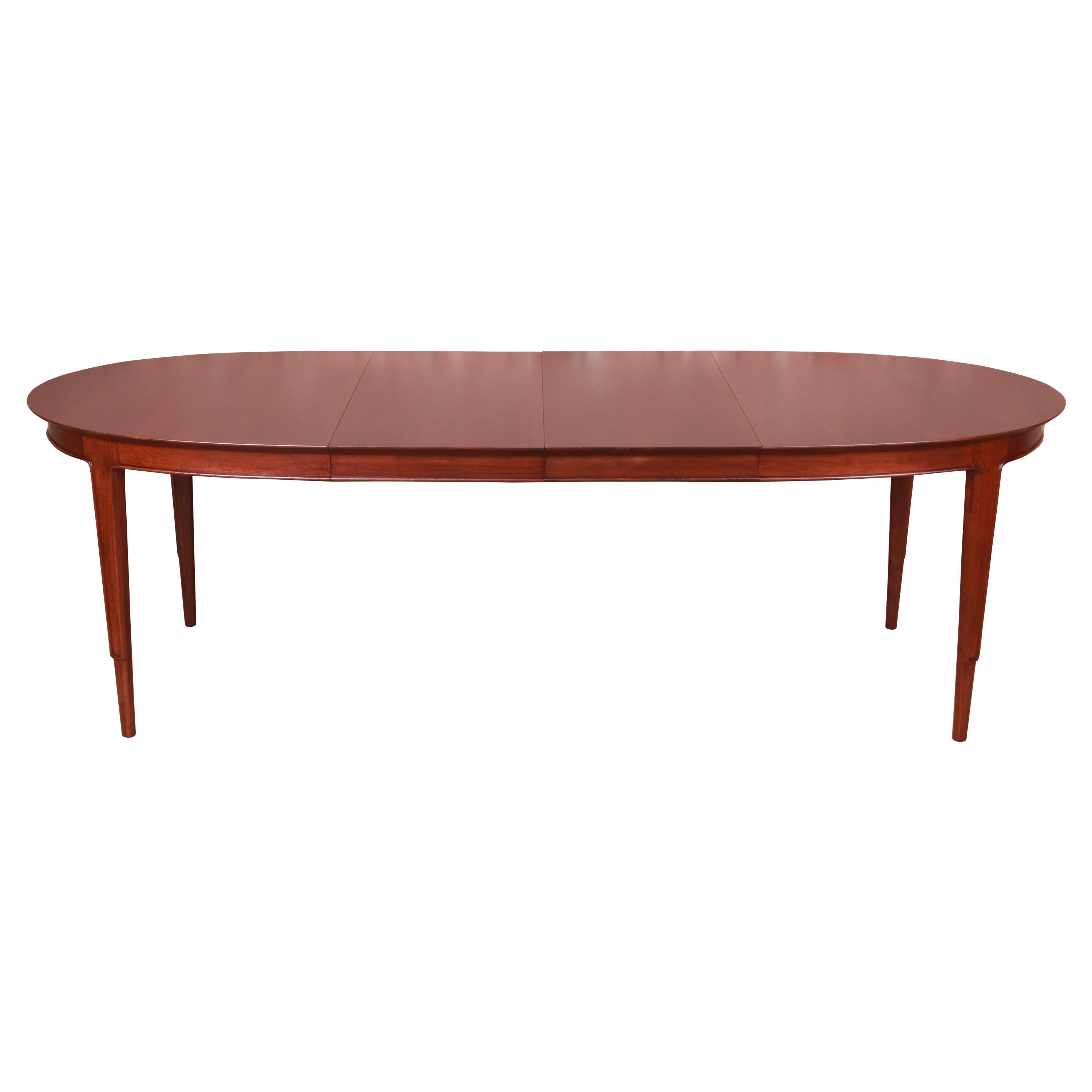 John Stuart Janus Collection Sculpted Walnut Dining Table, Newly Refinished