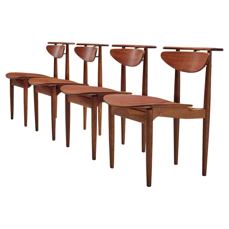 Finn Juhl for Bovirke Set of Four 'Reading Chairs' For Sale at 1stDibs