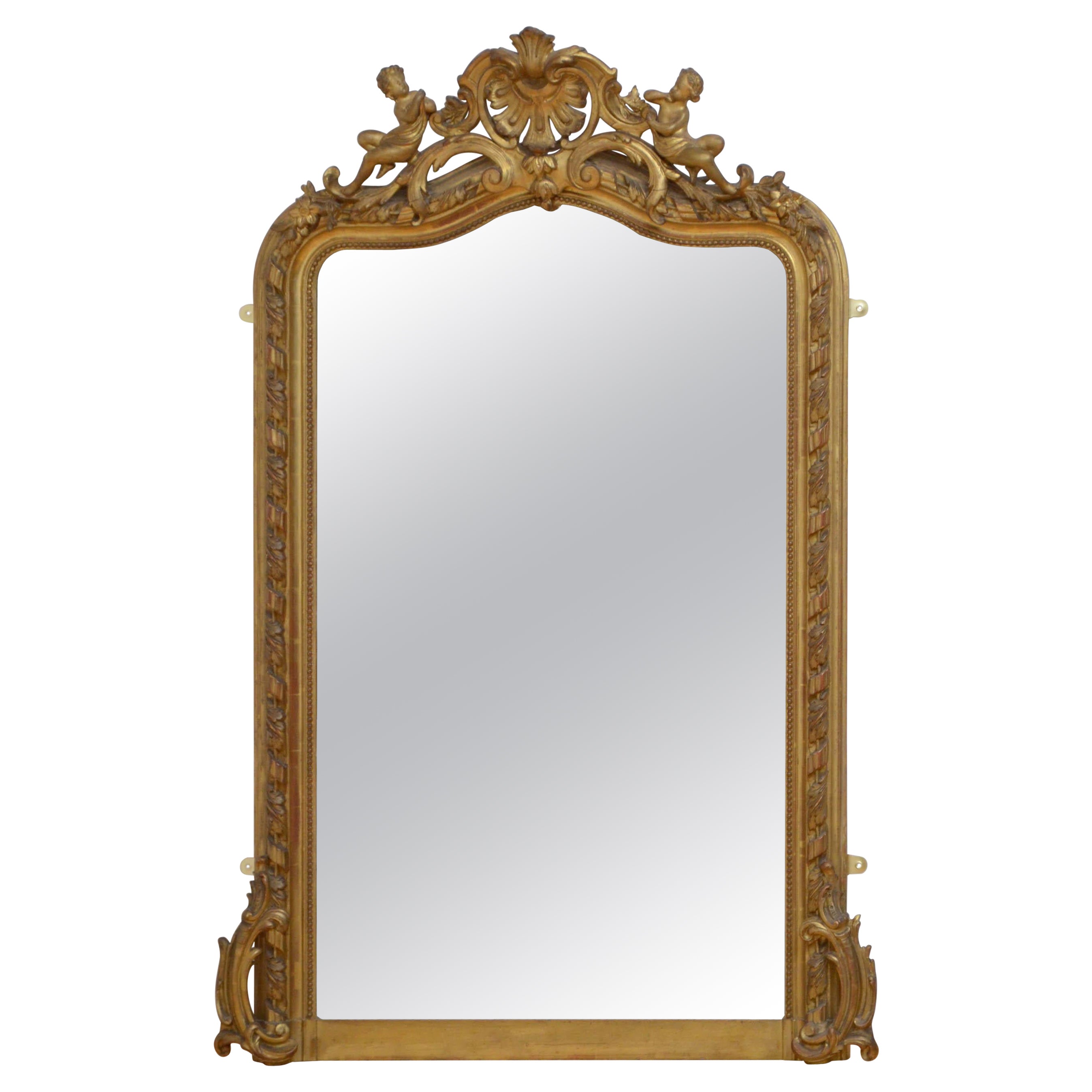 19th Century French Gilded Wall Mirror