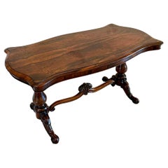 Large Quality Antique Victorian Carved Rosewood Centre Table