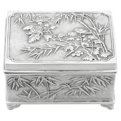 1900er Jahre antike chinesische Export Silber Box