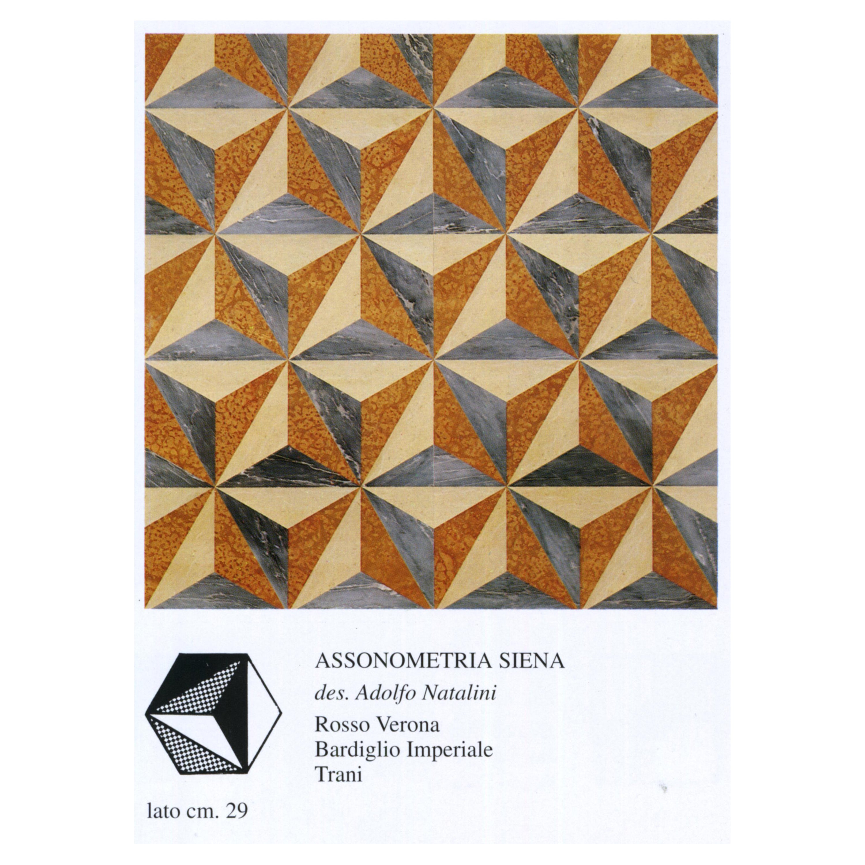 Suelo y Revestimiento de Mármol Modular Policromado Italiano Siglo XXI by A.Natalini