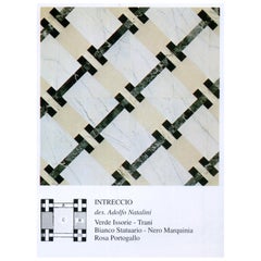 21st Century by A.Natalini "INTRECCIO" Italian Modular Marble Floor and Coating