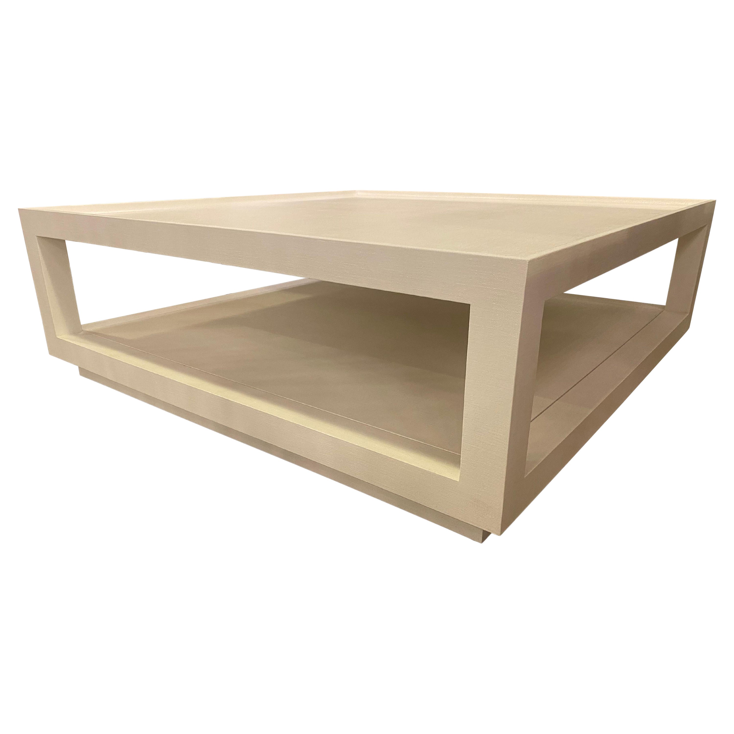 American Modern Tray Top Coffee Table, Karl Springer For Sale