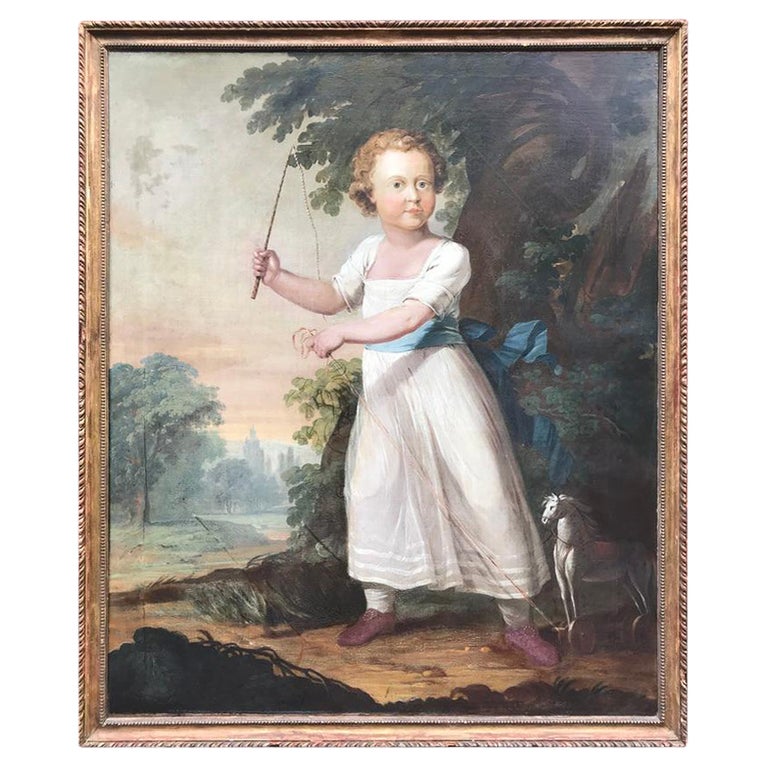 19th Century Portrait of a Young Boy For Sale at 1stDibs
