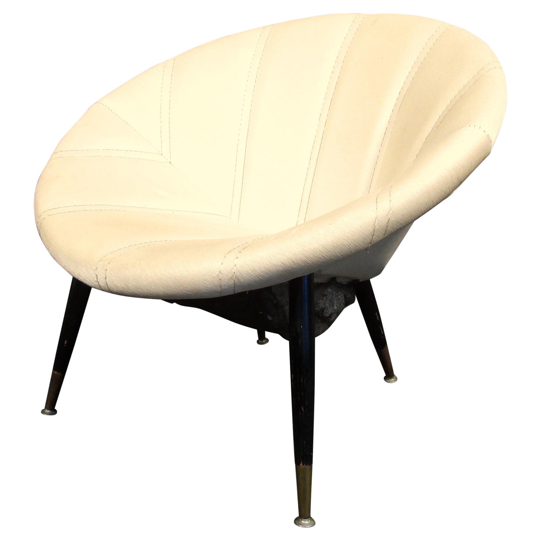 Vintage Modern Papasan Style Chair For Sale