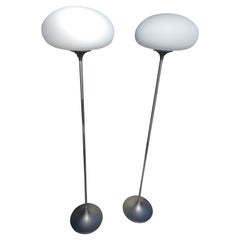 Pair of Laurel Mid-Century Modern Sculptural Mushroom Floor Lamps