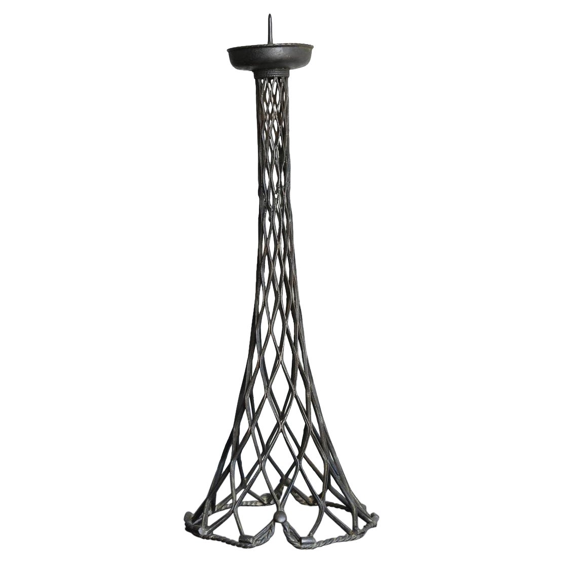 Pair of Japanese Brass Candlesticks For Sale at 1stDibs