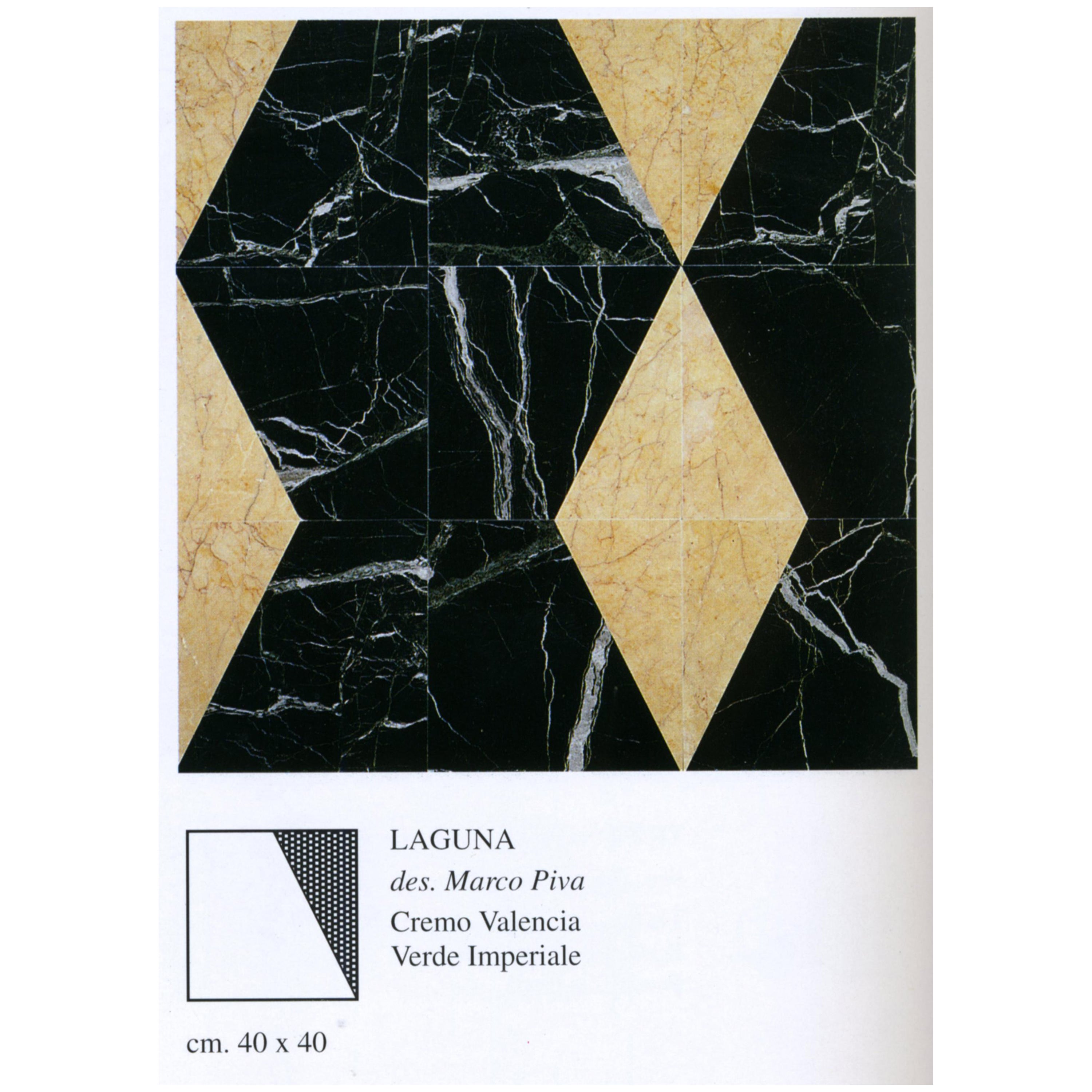 21e siècle par M.Piva - Tapis et revêtement modulaires en marbre polichrome italien