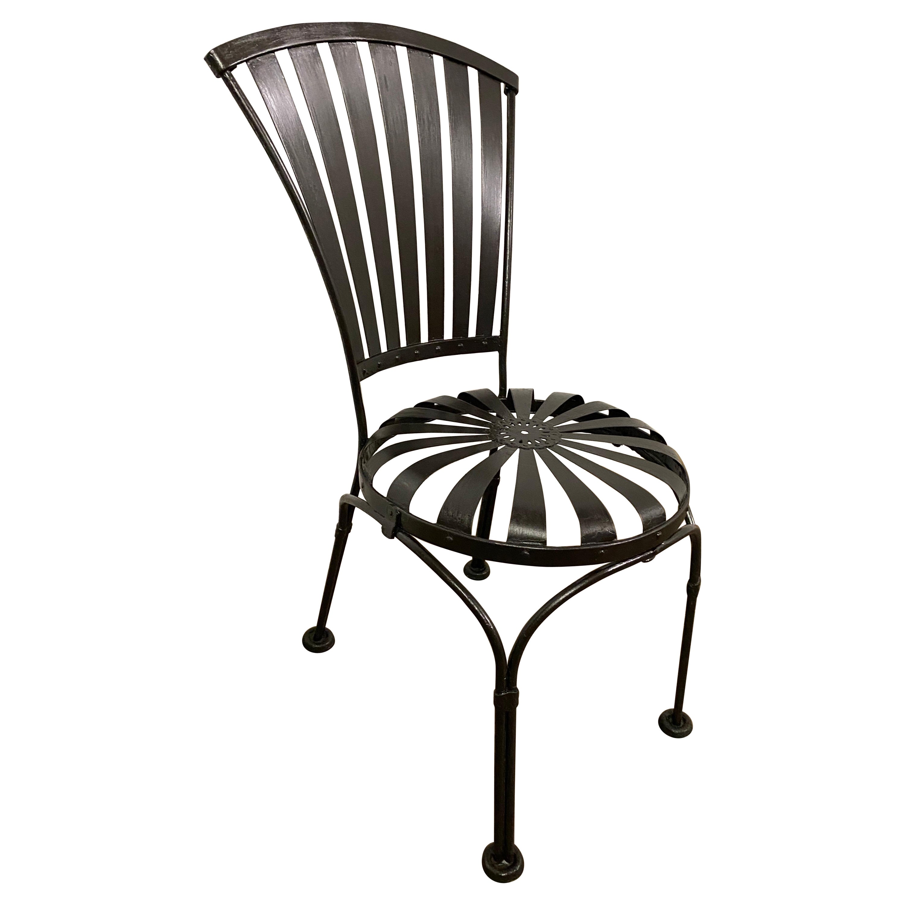 Art Deco Francois Carre French Sunburst Side Chair