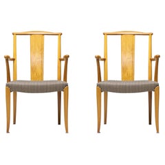 Retro Set of Two Roland Arm Chairs and Six 'Roland' Side Chairs by Nordiska Kompaniet
