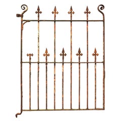 Antique Victorian Wrought Iron Side Gate