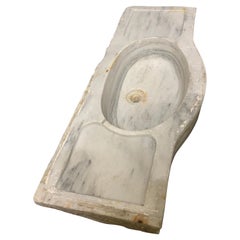 Mid-19th Century White Marble Sink