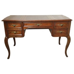 Used Circa 1960's Mid-Century Leather Top Walnut Desk by Sligh Furniture Co. Chicago