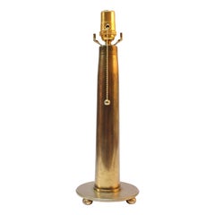 Vintage Brass Artillery Shell Trench Art Table Lamp