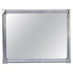 Used Large Chrome Hollywood Regency Mirror, c1970, France 