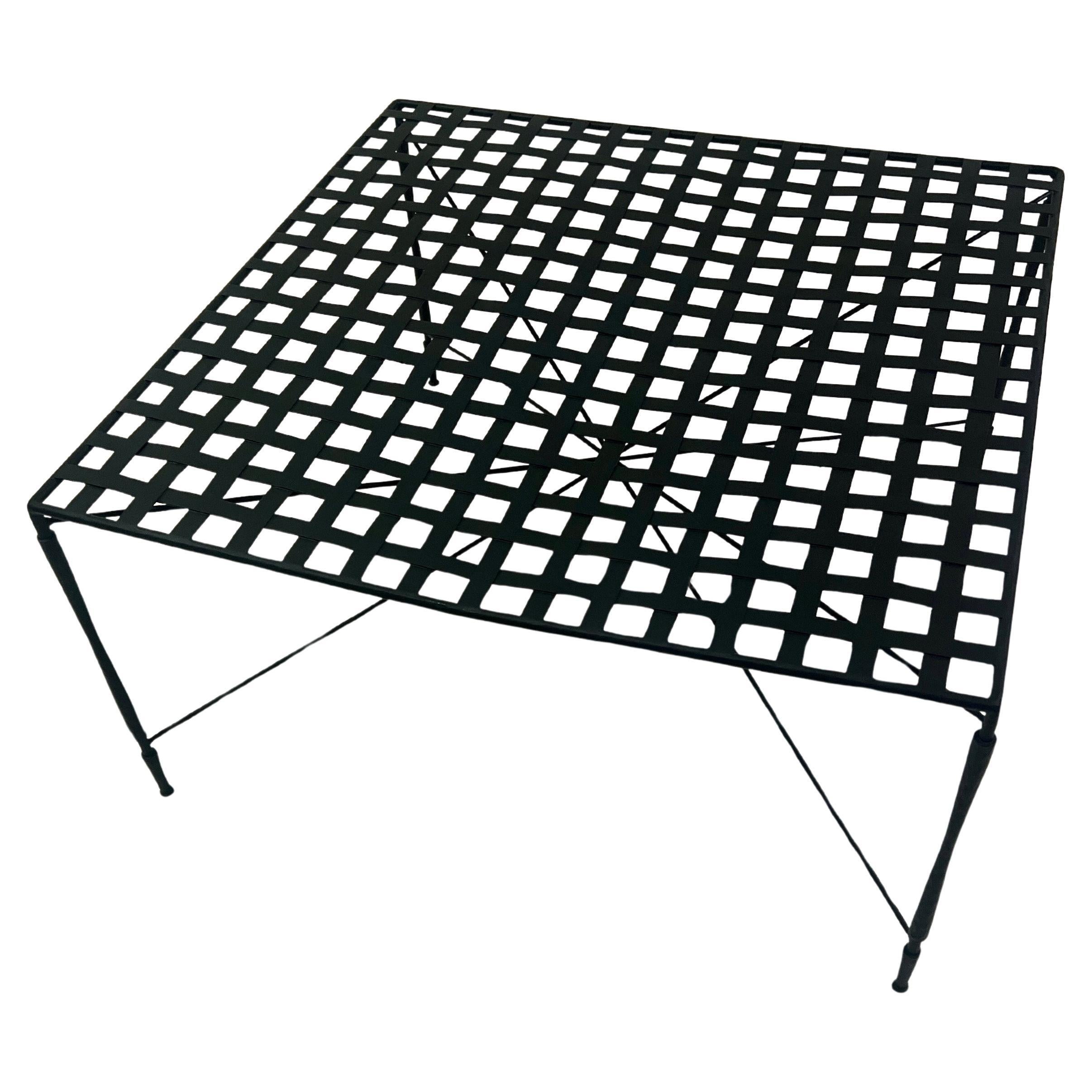 Italian Mario Papperzini for John Salterini Lattice Patio Cocktail Table