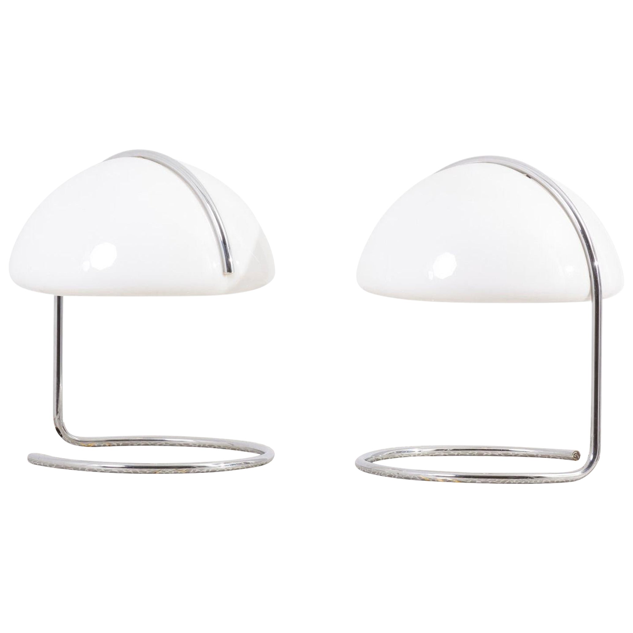 Pair of Table Lamps by Luigi Massoni & Luciano Buttura for Harvey Guzzini, Italy