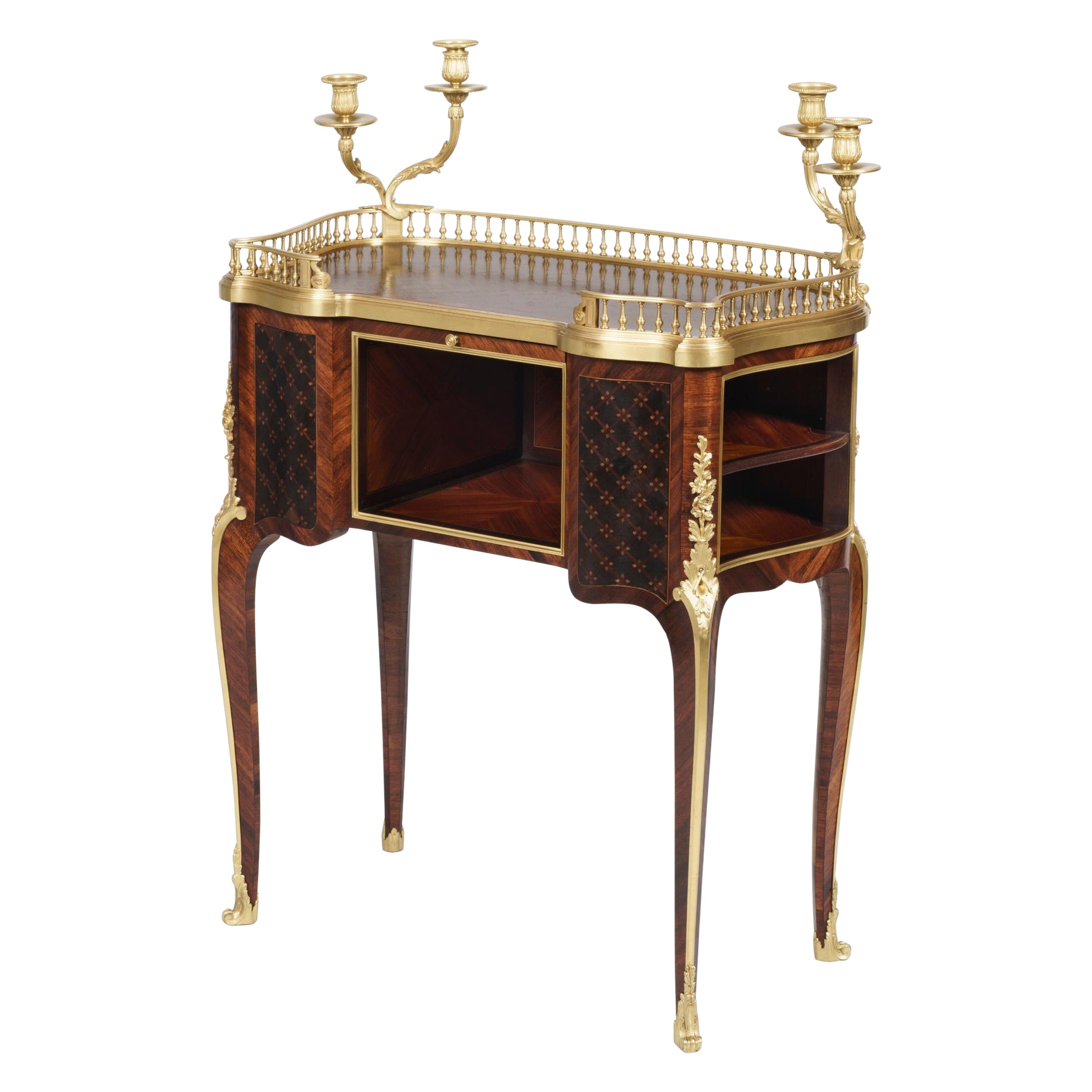 19th Century Ormolu-Mounted Table in the Louis XV Style by Maison Sormani For Sale