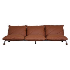 3-Seater Leather Sofa by Steiner France 1973