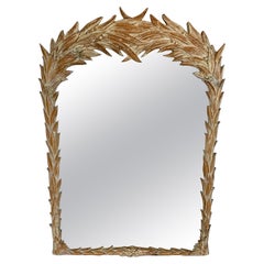 Carved Pine Foliate Mirror