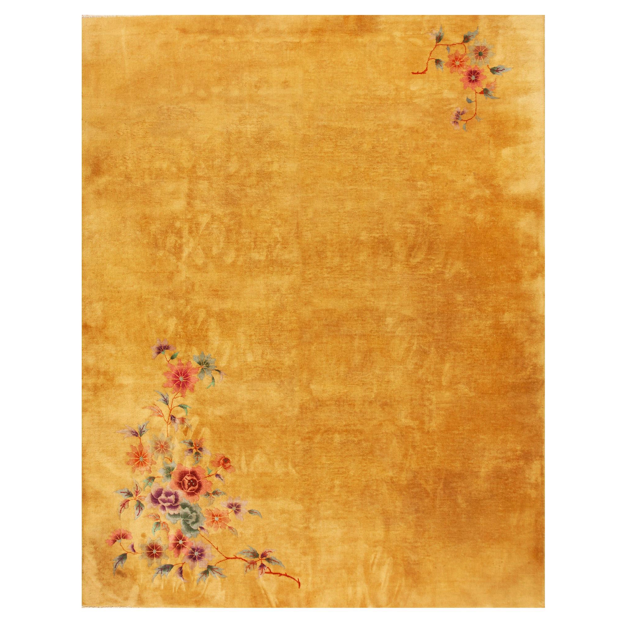 Tapis Art Déco chinois des années 1920 ( 9' x 11' 4'' - 275 x 345 cm)