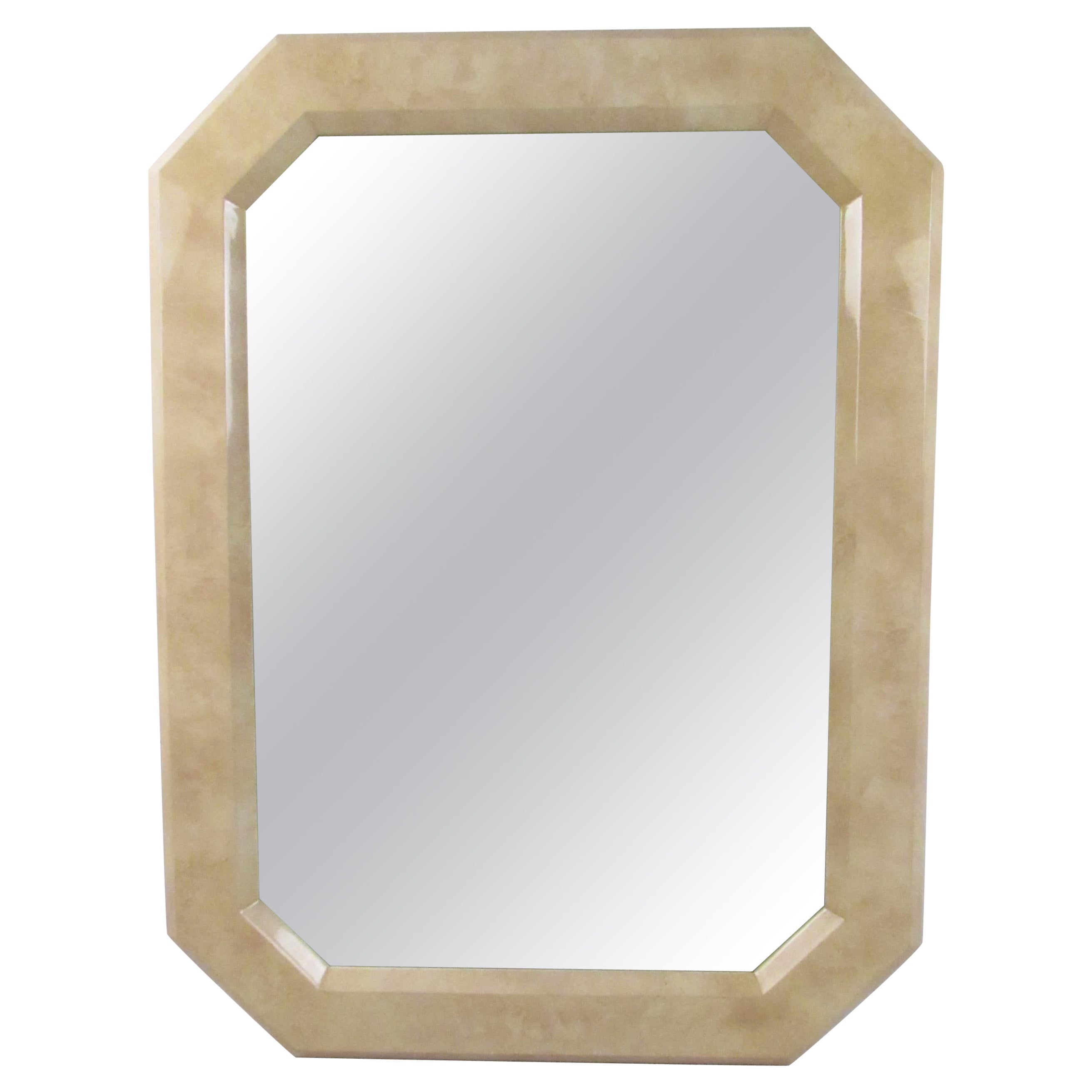 Vintage Modern Tessellated Mirror For Sale