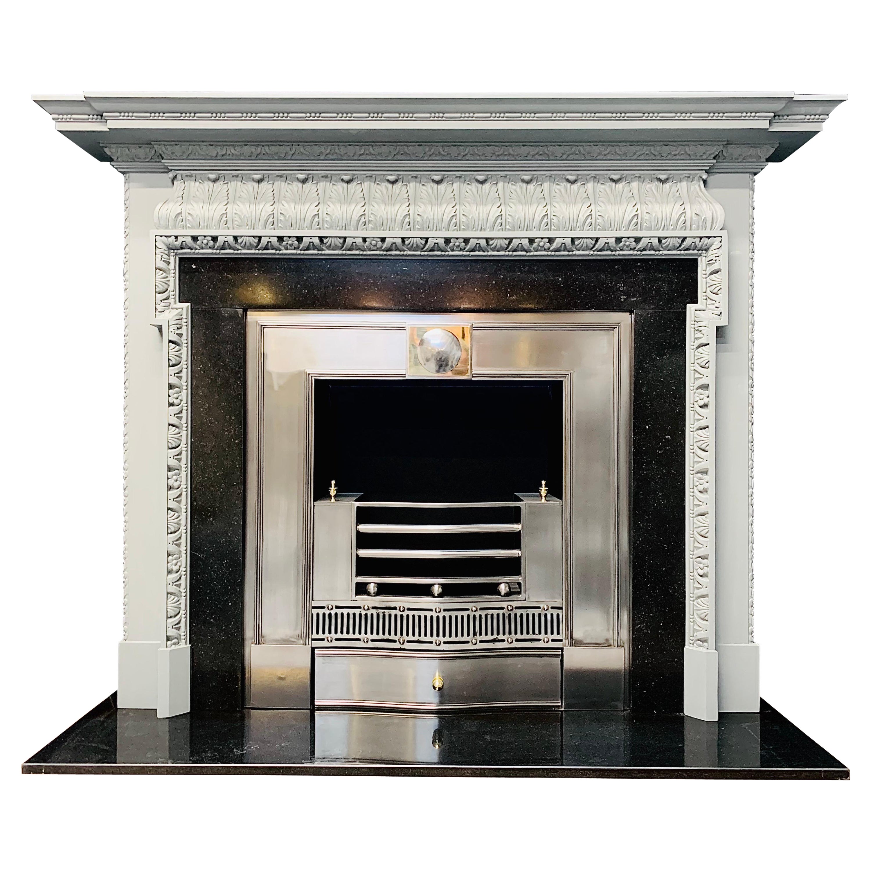 Late Victorian Scots Pine Fireplace Surround in the Georgian Manner