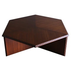 Frank Lloyd Wright Hexagonal Taliesin Coffee Table, circa 1955