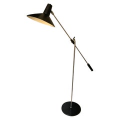 Industrial Adjustable Floor Lamp, Holland 1950