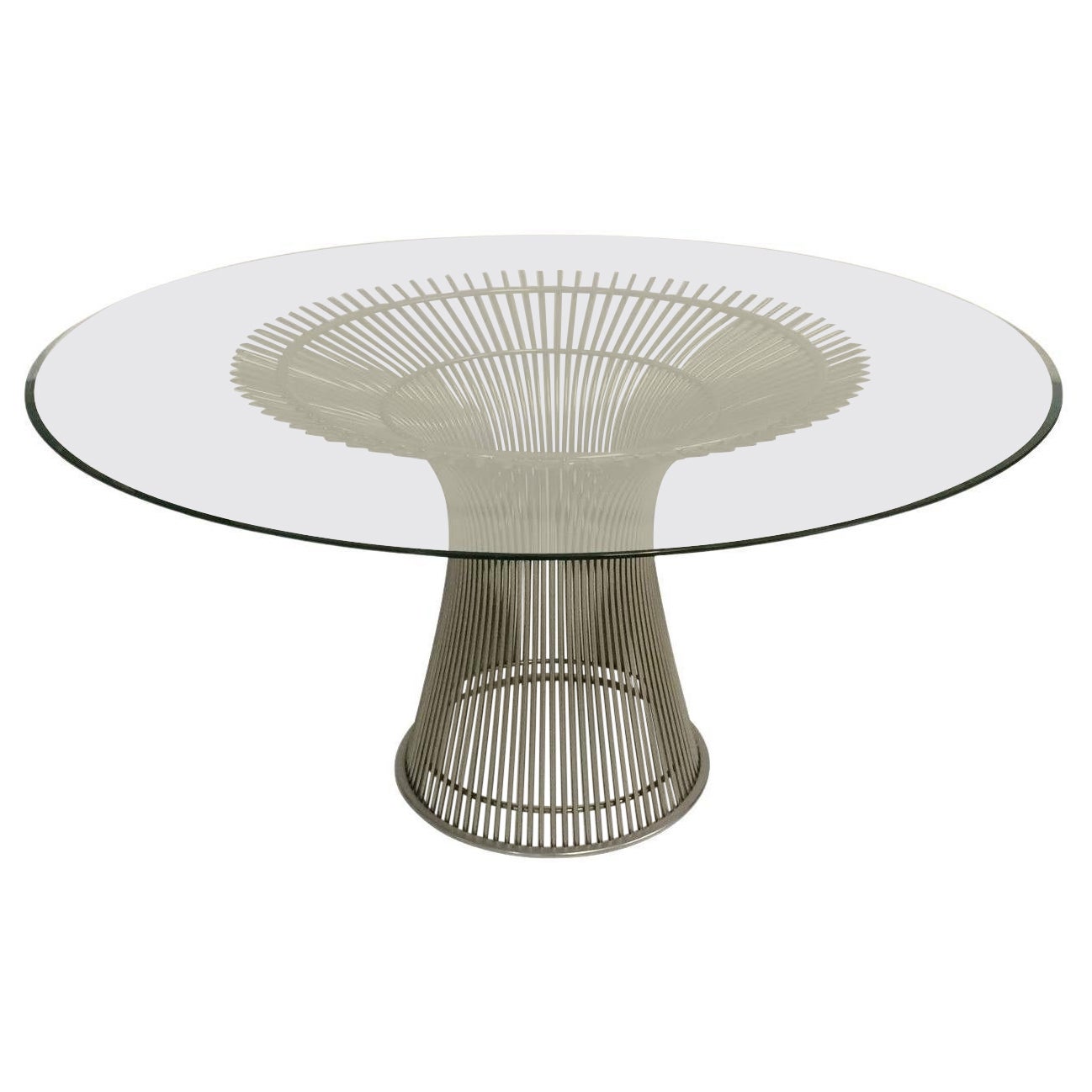 Warren Platner Steel and Glass Dining Table for Knoll