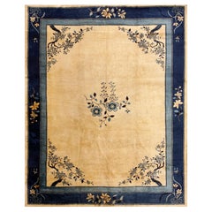 Chinesischer Peking-Teppich des frühen 20. Jahrhunderts ( 9'3'' x 11'6'' - 282 x 351)