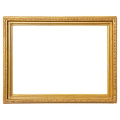 American 19th Century Gilt Frame Fluted Cove