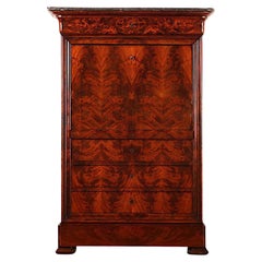 French Louis Philippe Mahogany Secretary, C.1840