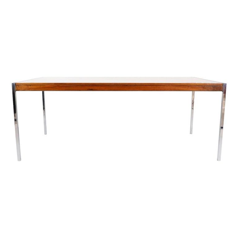 Rare Early Florence Knoll Rosewood Dinning Table For Sale