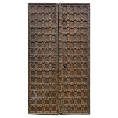 Vintage Tibetan Temple Doors, a Pair