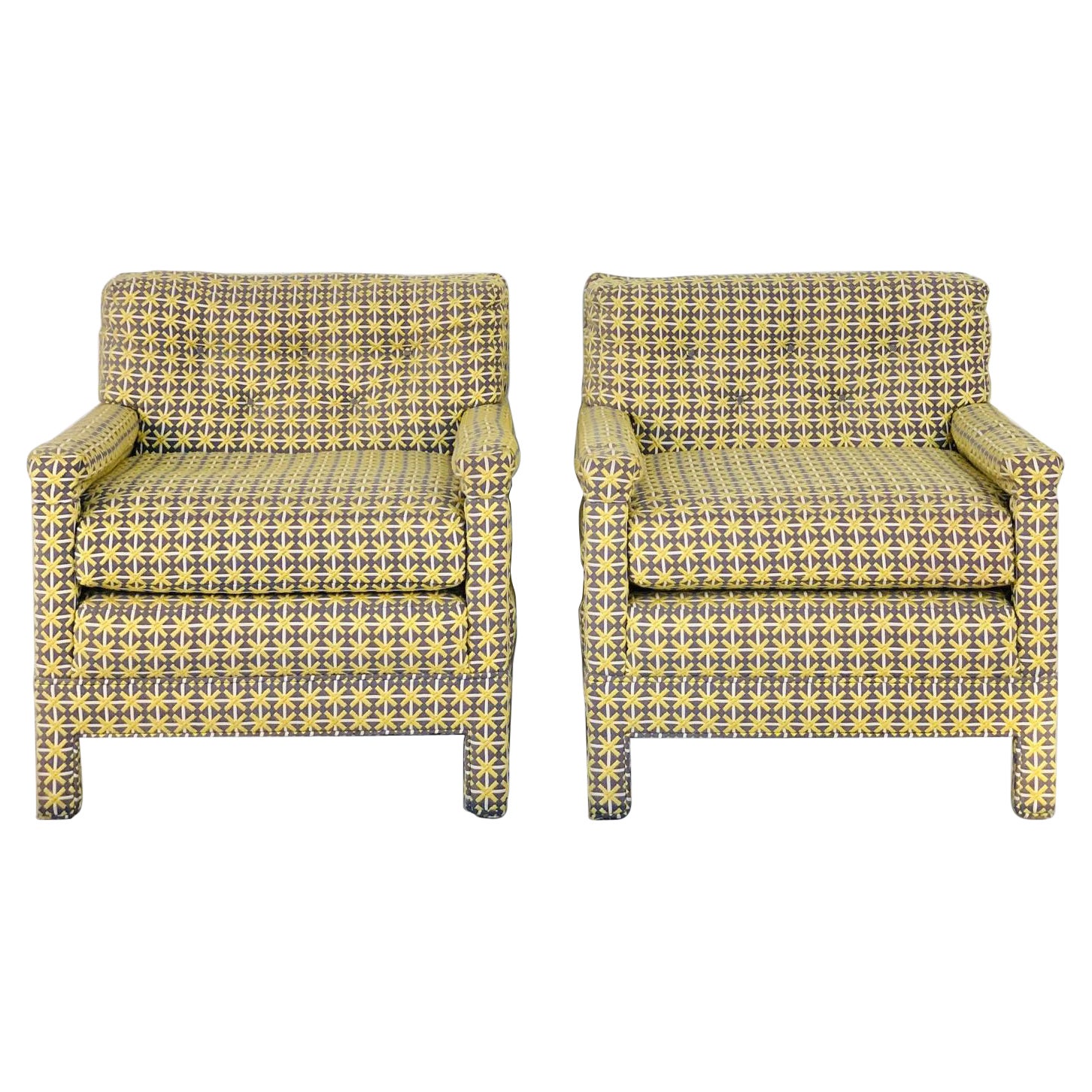 Pair of Milo Baughman Parsons Lounge Chairs