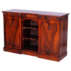 Antique English Georgian Style Rosewood Credenza, c1900