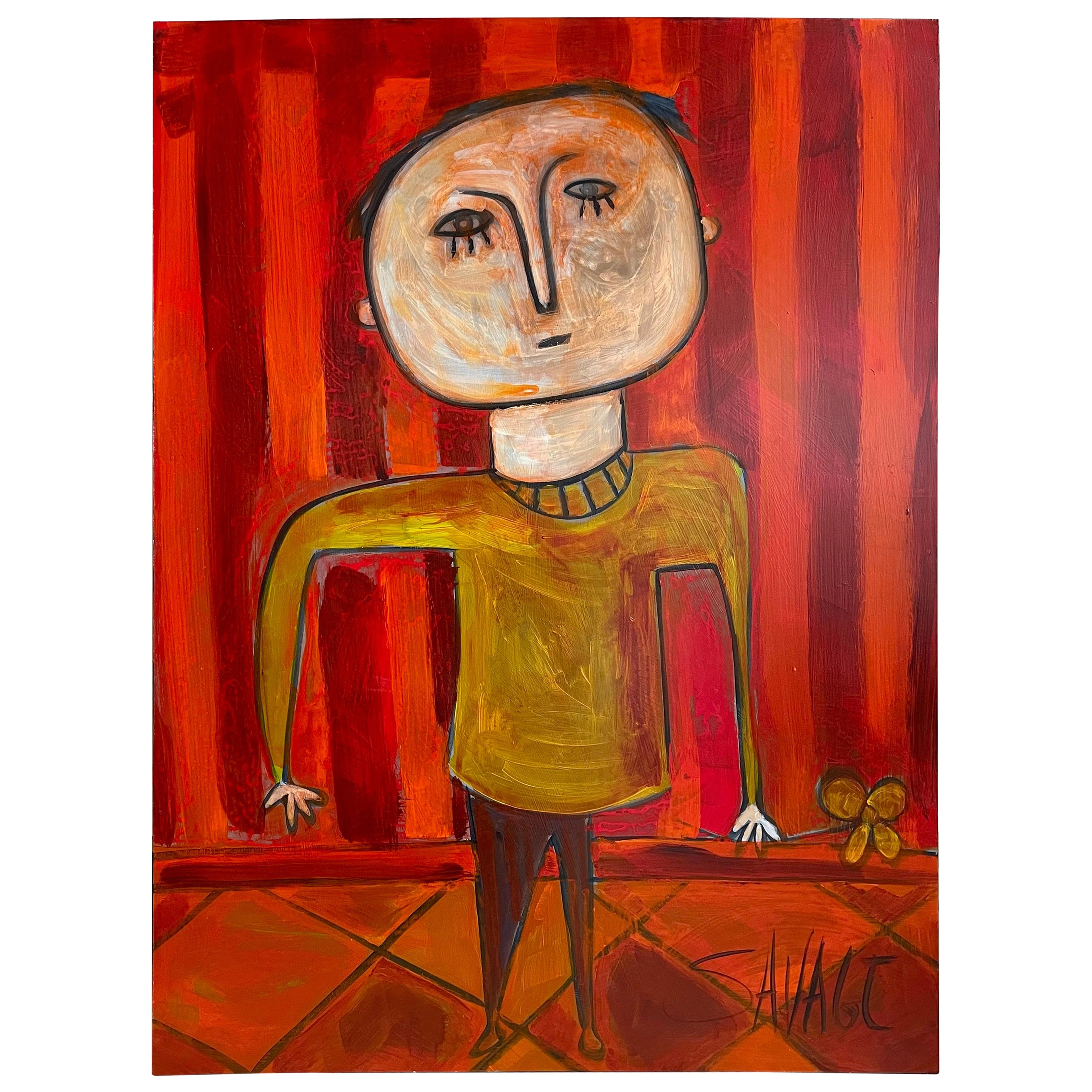 Whimsical Figural Abstract by Shawn Savage