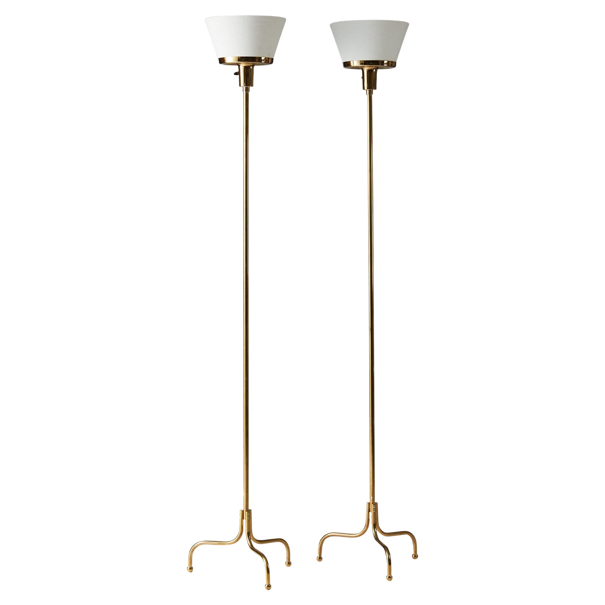 Pair of Floor Lamps ‘Model 2424’ Designed by Josef Frank for Svenskt Tenn