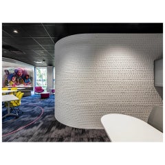 M.R. Walls Typewriter, Seamless Wall Facade Glacier White Slab *Price Per Sf