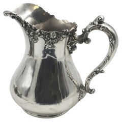 Antique Black, Starr & Frost Sterling Silver Pitcher Jug in Art Nouveau Style