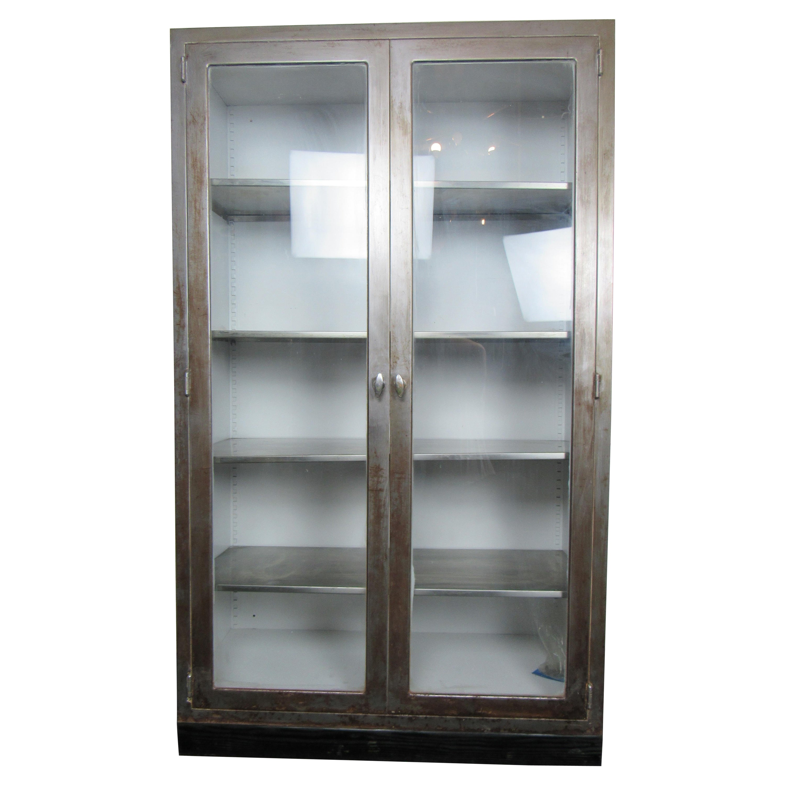 Industrial Restored Factory Cabinet 
