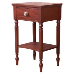 Kindel Furniture French Regency Louis XVI Bedside Table, Newly Refinished