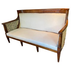 Elegant Directoire Period Walnut Sofa