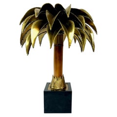 Maison Jansen Palm Tree Table Lamp, 1970s