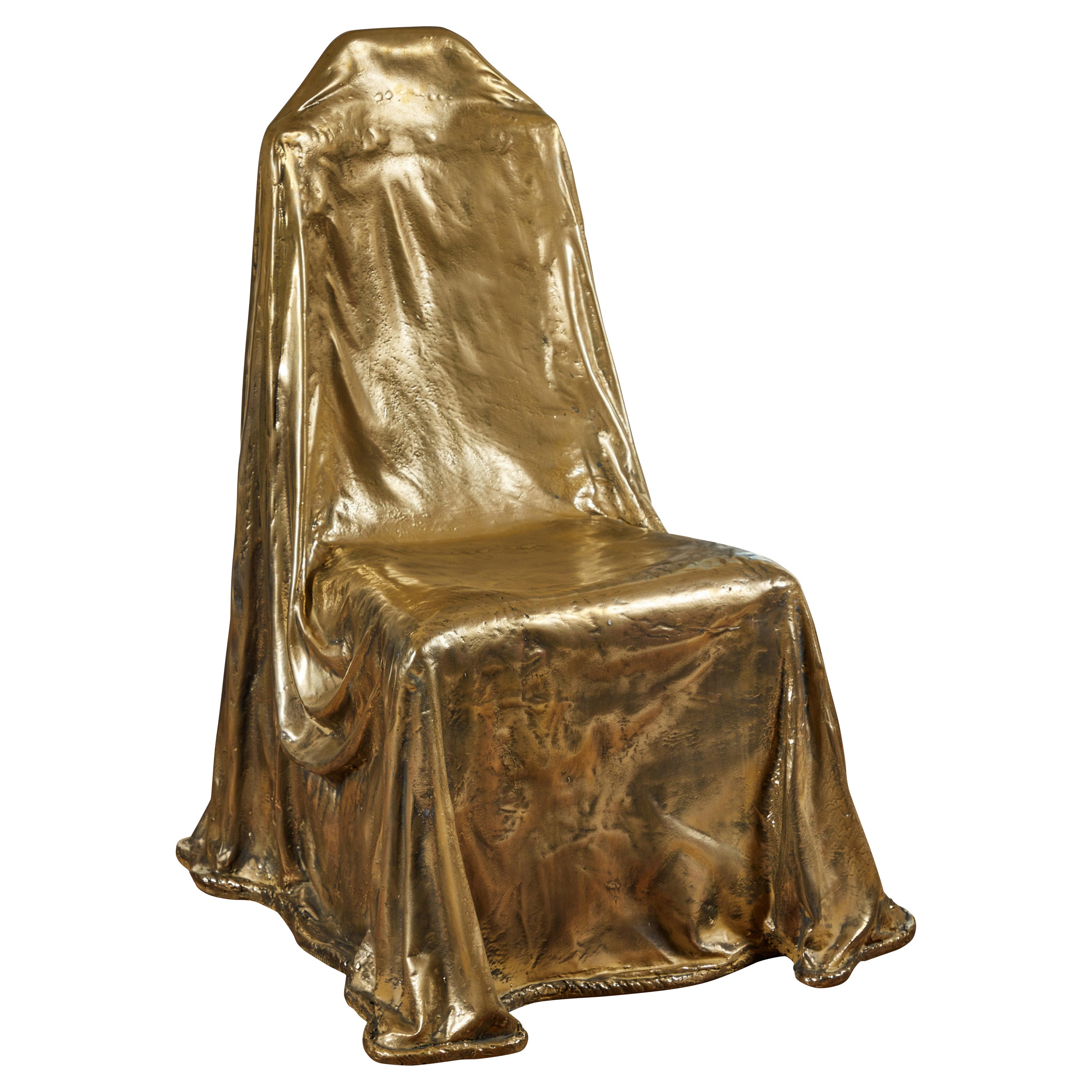 Trompe L"oeil Draped Chair in the Style of John Dickinson