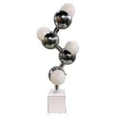 Vintage Robert Sonneman Molecule or Eyeball Chrome Table Lamp circa 1960’s