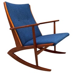 Danish Modern Teak Rocking Chair by Holgar Georg Jensen